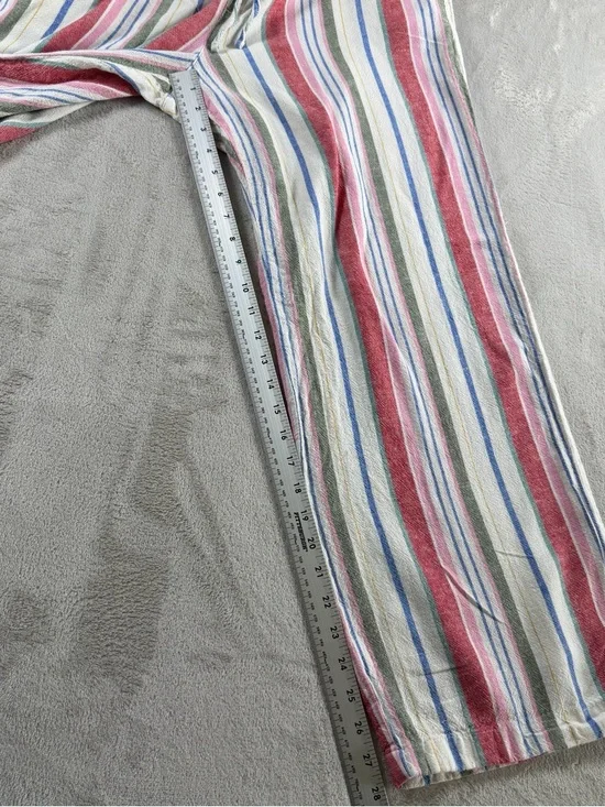 Old Navy Multicolor Vertical Stripe Lounge Pants — Cream Base - Picture 4 of 7